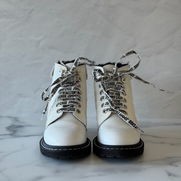 Jimmy Choo Shoes - Jimmy Choo Voyager Snow White Ankle Boots